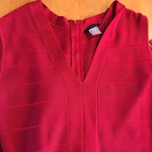 Venus Red Fringe Sheath Dress